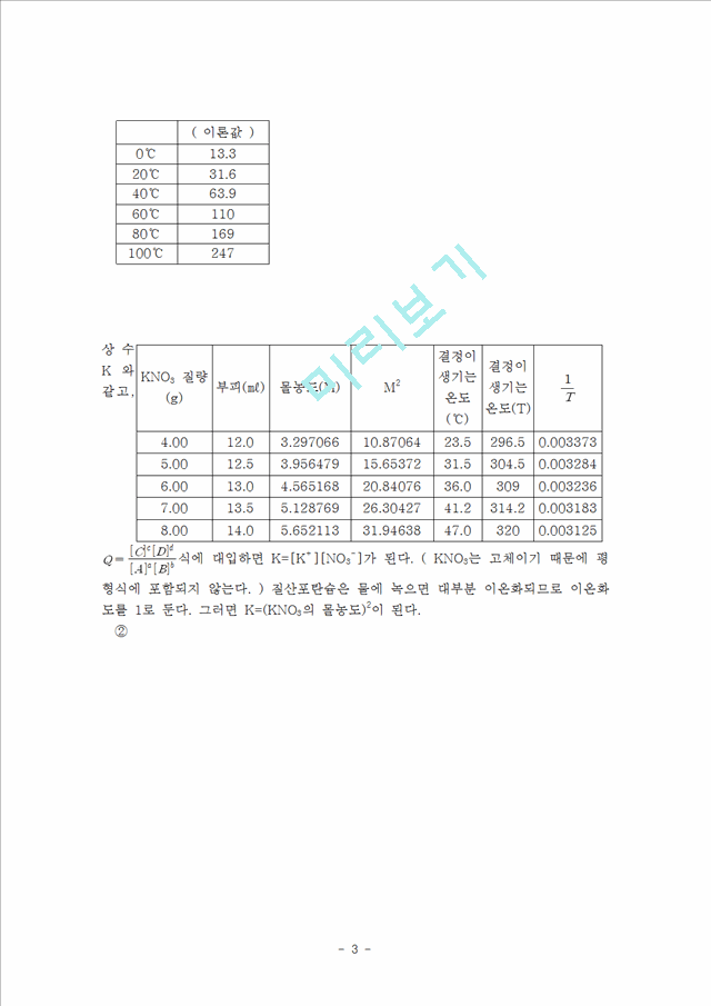 [레포트] 결과보고서 - 질산포타슘의 용해도.hwp